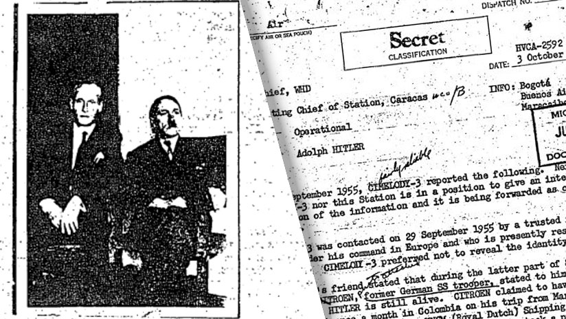 Los documentos desclasificados de la CIA prueban que Hitler vivió después de la Segunda Guerra Mundial